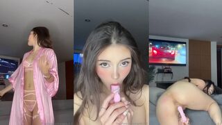 Angela_5_5 Enjoys Her Pink Rabbit Vibrator